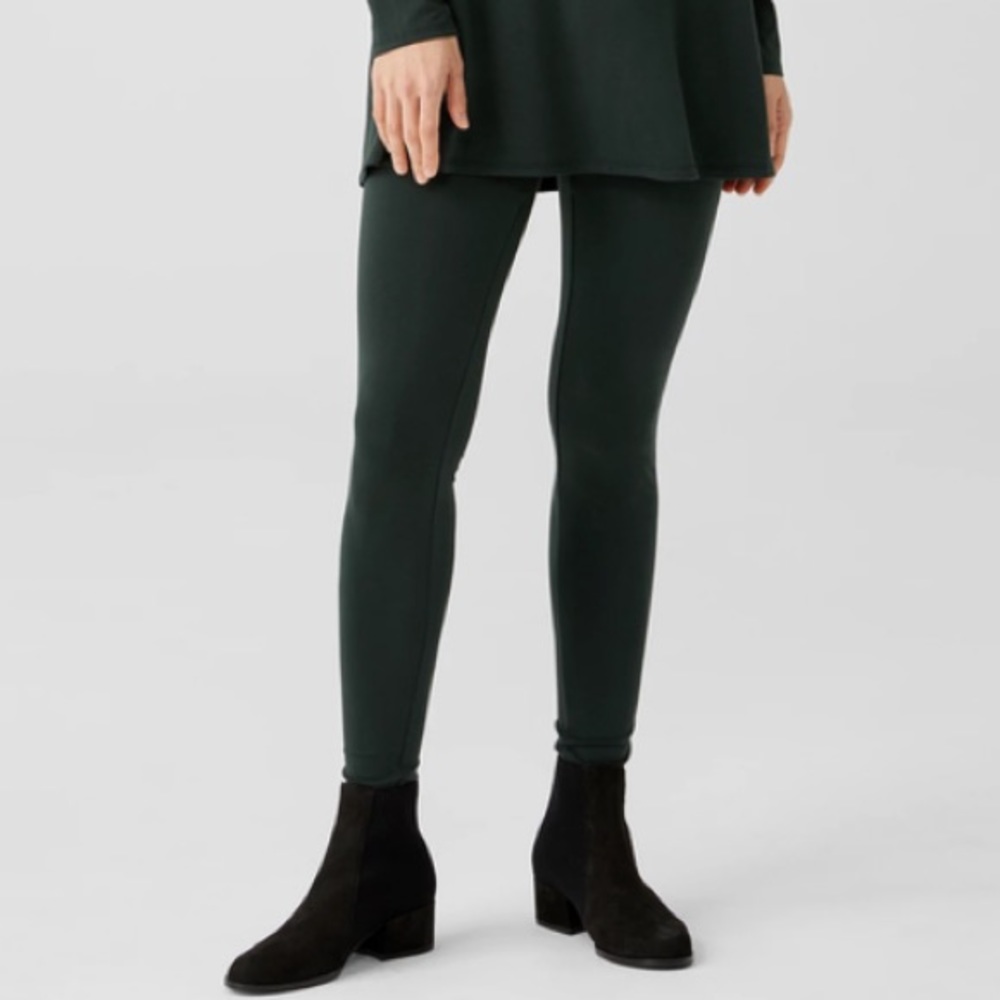 Eileen Fisher Stretch Jersey Knit Legging Ivy Size XXS
